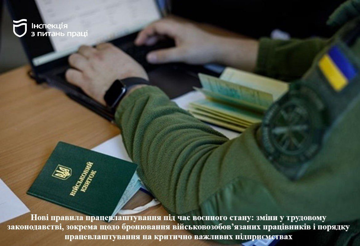 Нові правила працевлаштування під час воєнного стану в Україні