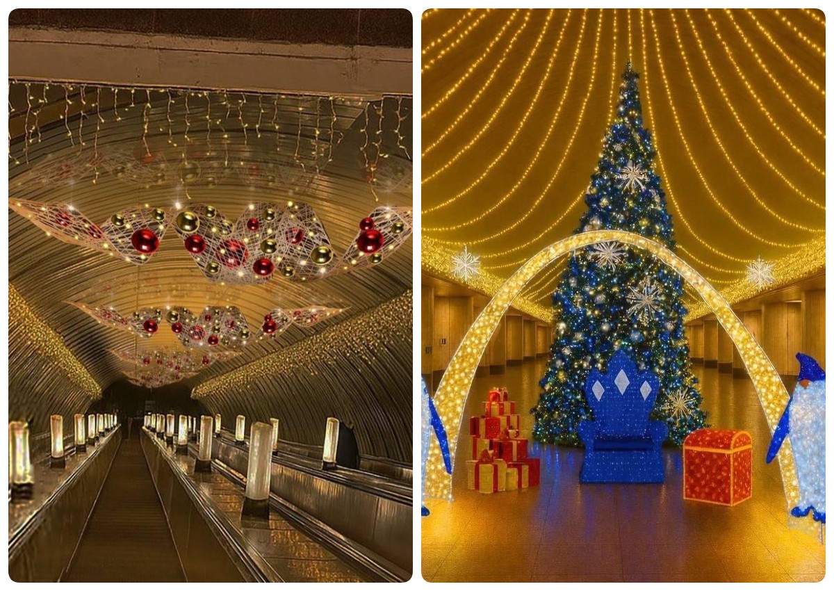 Головна ялинка Дніпра цьогоріч у метро