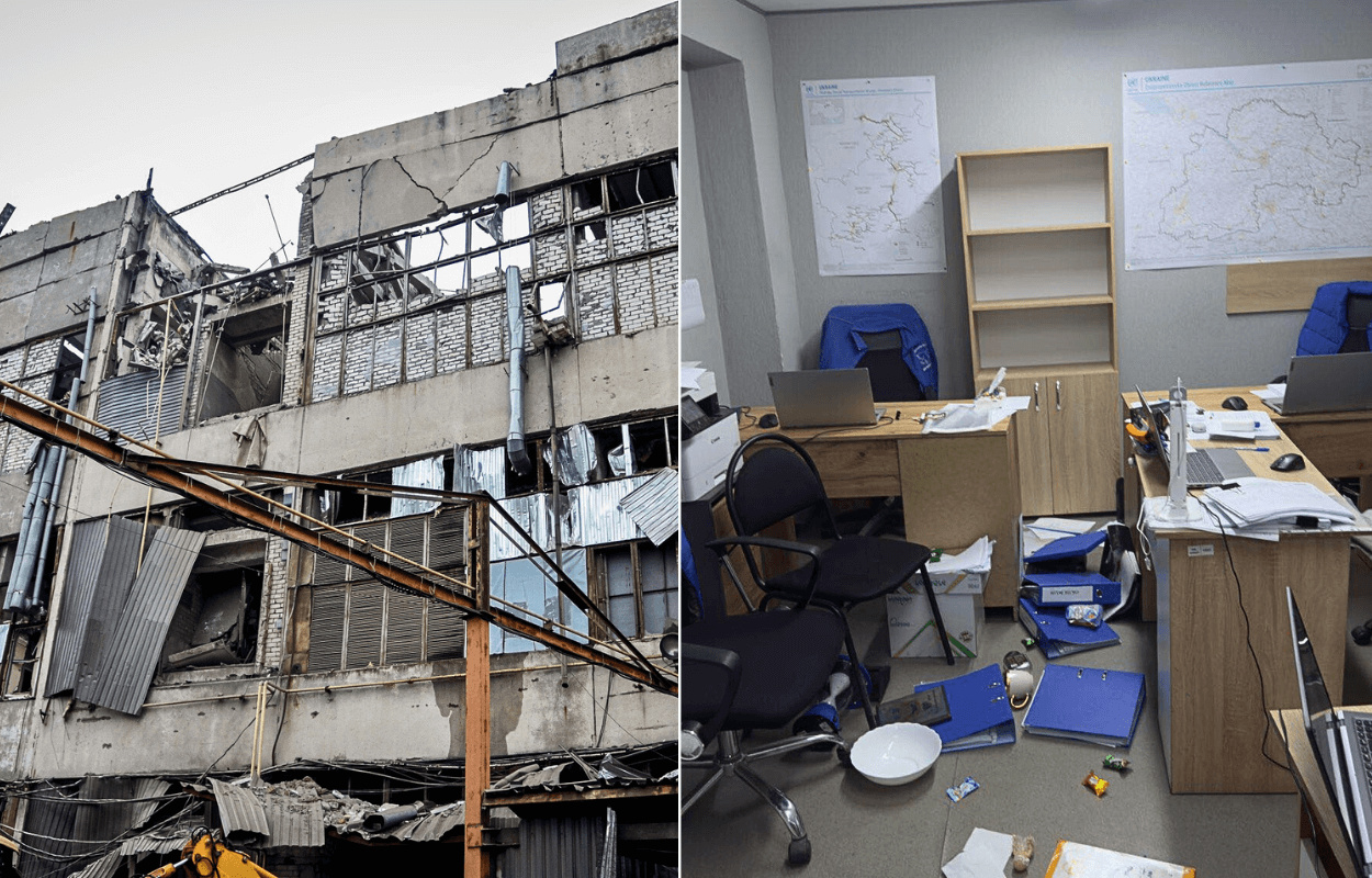 У Дніпрі ракета влучила у гуманітарний центр «Проліска»