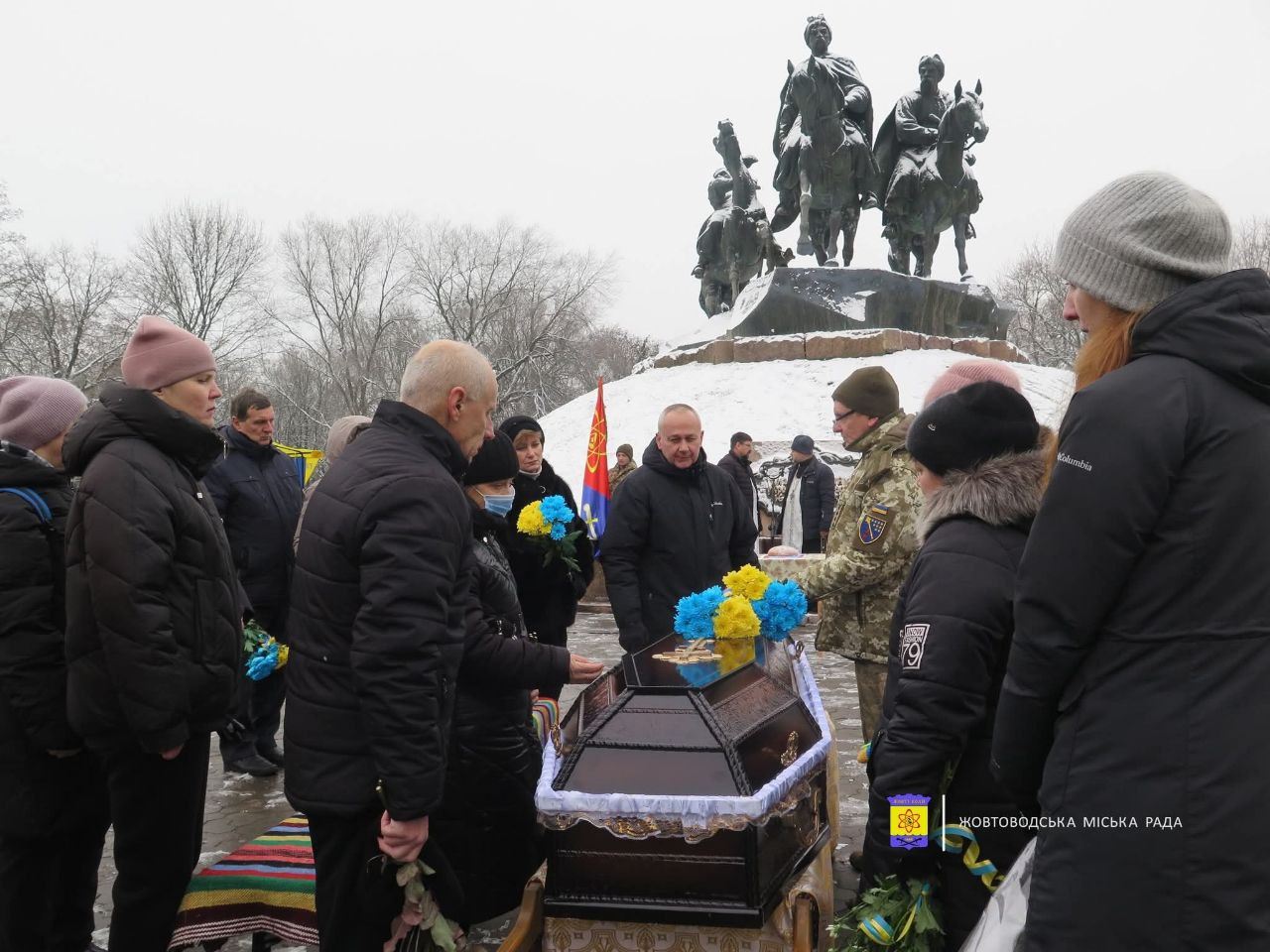 Поховання загиблого героя у Жовтих Водах