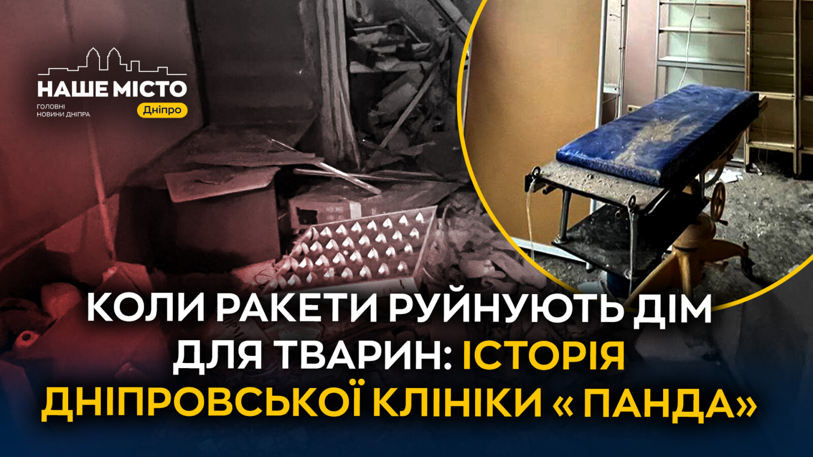 Ракетний удар пошкодив ветклініку у Дніпрі