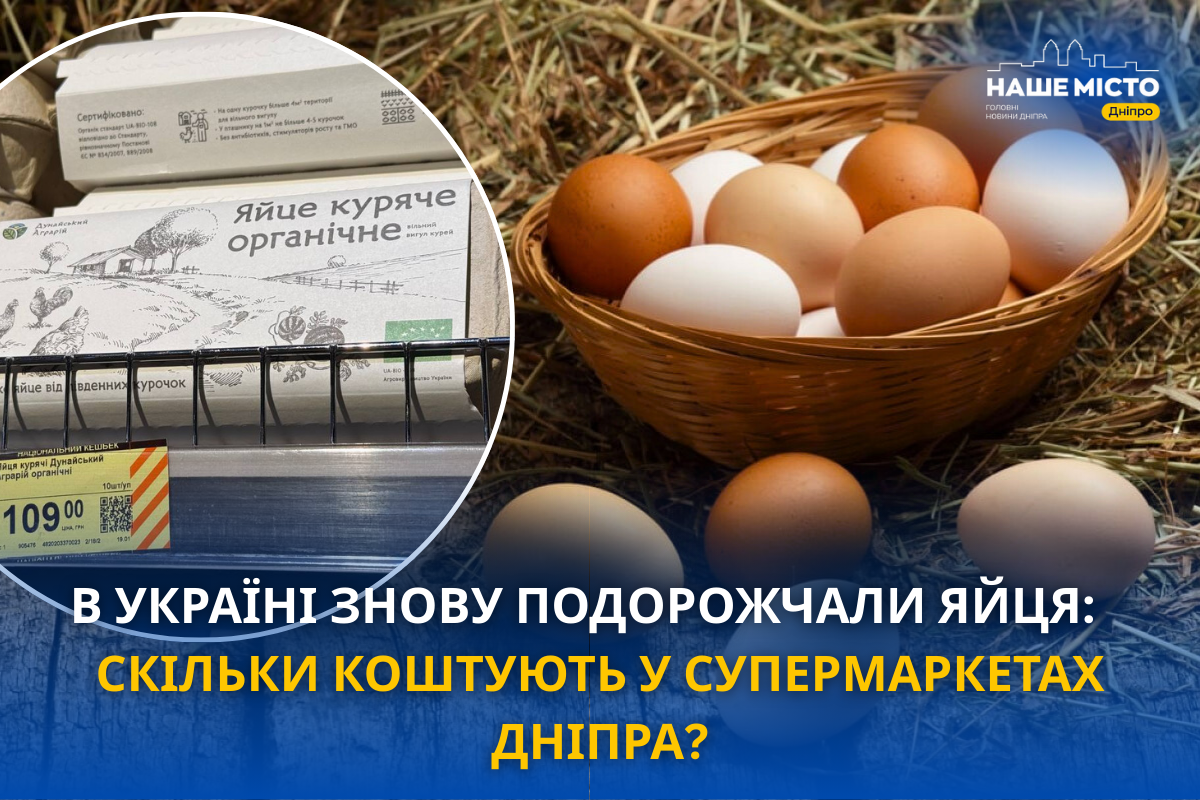 Ціни на яйця у Дніпрі знову зросли: актуальні цифри