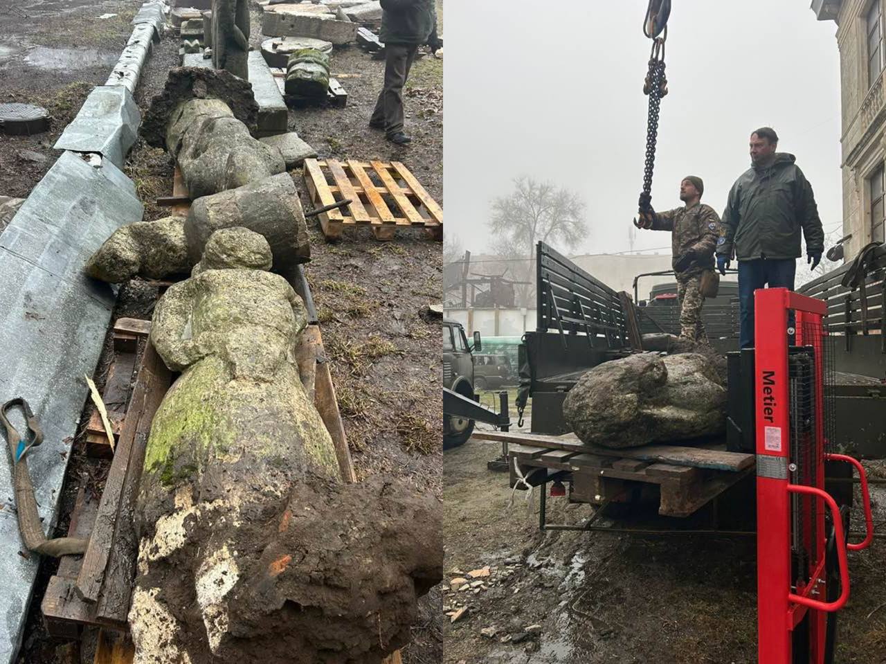 Евакуюація історичних пам'яток: з Васильківки до Дніпра перевезено кам’яні стели